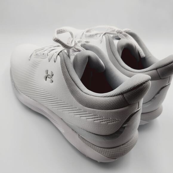 Mens Size 9.5 Under Armour Golf Shoes Drive Fade UA Lace Up White 3027878-101 main image 2